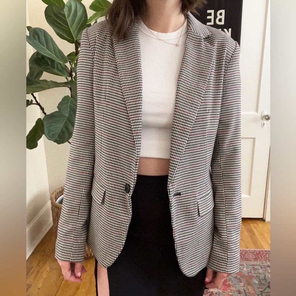 Houndstooth Women’s Blazer Jacket